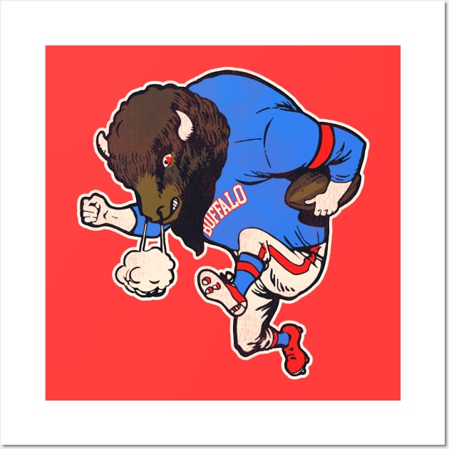 Buffalo Reimagined Alternative Fighting Mascot Wall Art by darklordpug